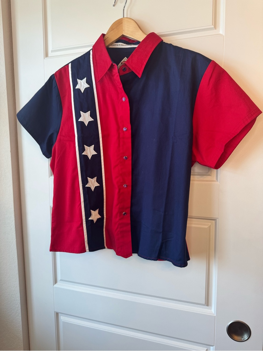 Western Vintage Women Short-Sleeve Button-Down